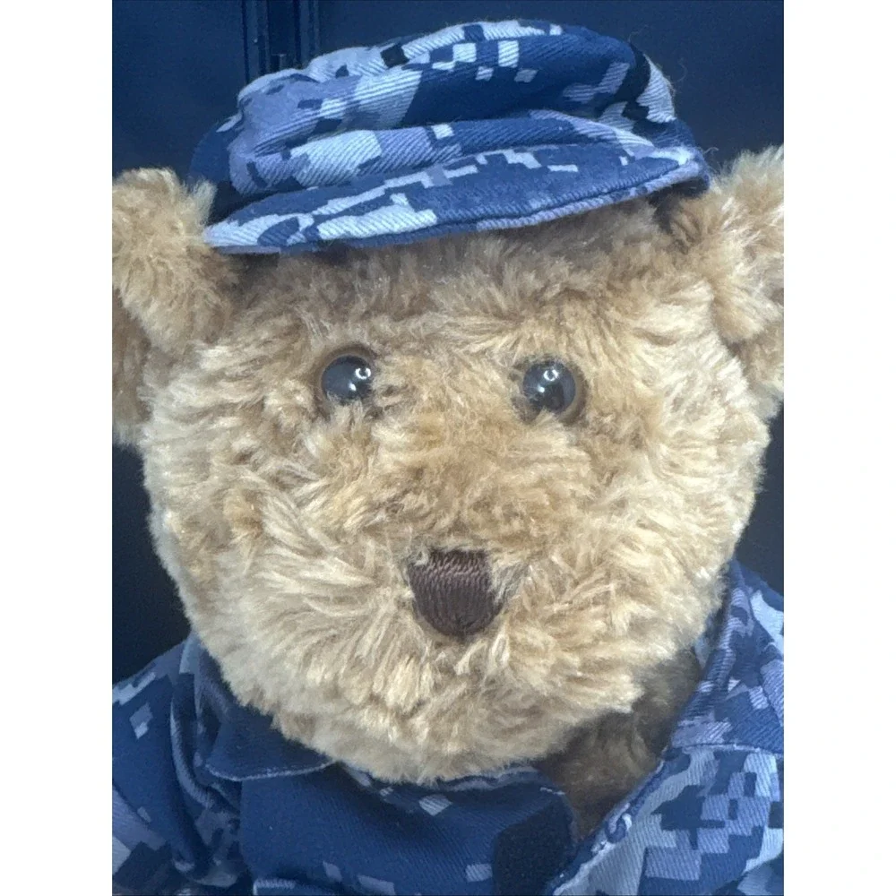 Chelsea's U.S.  Navy Teddy Bear Stuffed Animal Outfit Blue Gray Uniform 11